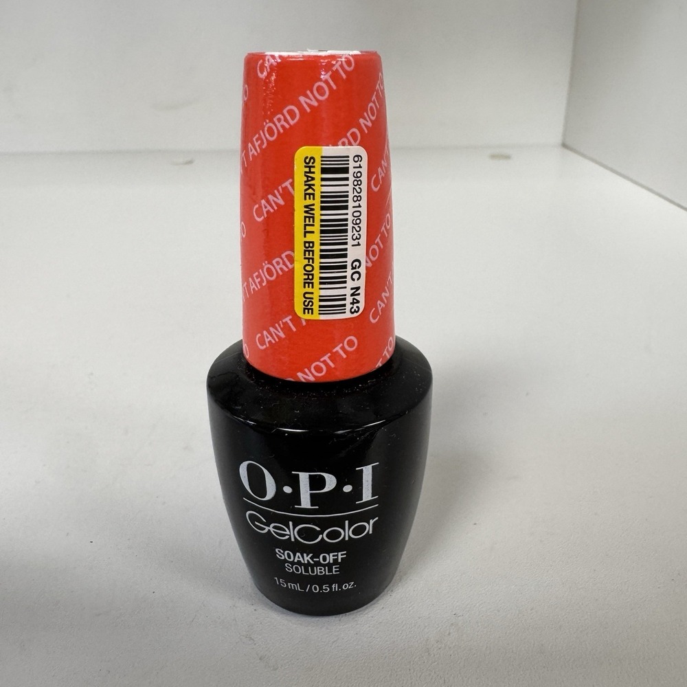 OPI Gel Polish N43 Can't aFjörd Not To 15mL/ 0.5 oz UV LED Gel New Without Box